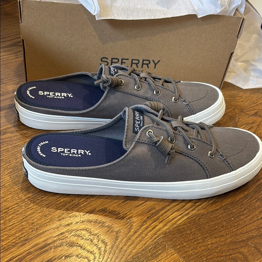 Sperry Crest Vibe Mule in Smokeperl - new in box